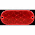 Truck-Lite Oval, Red, Reflector, 2 Screw 98031R